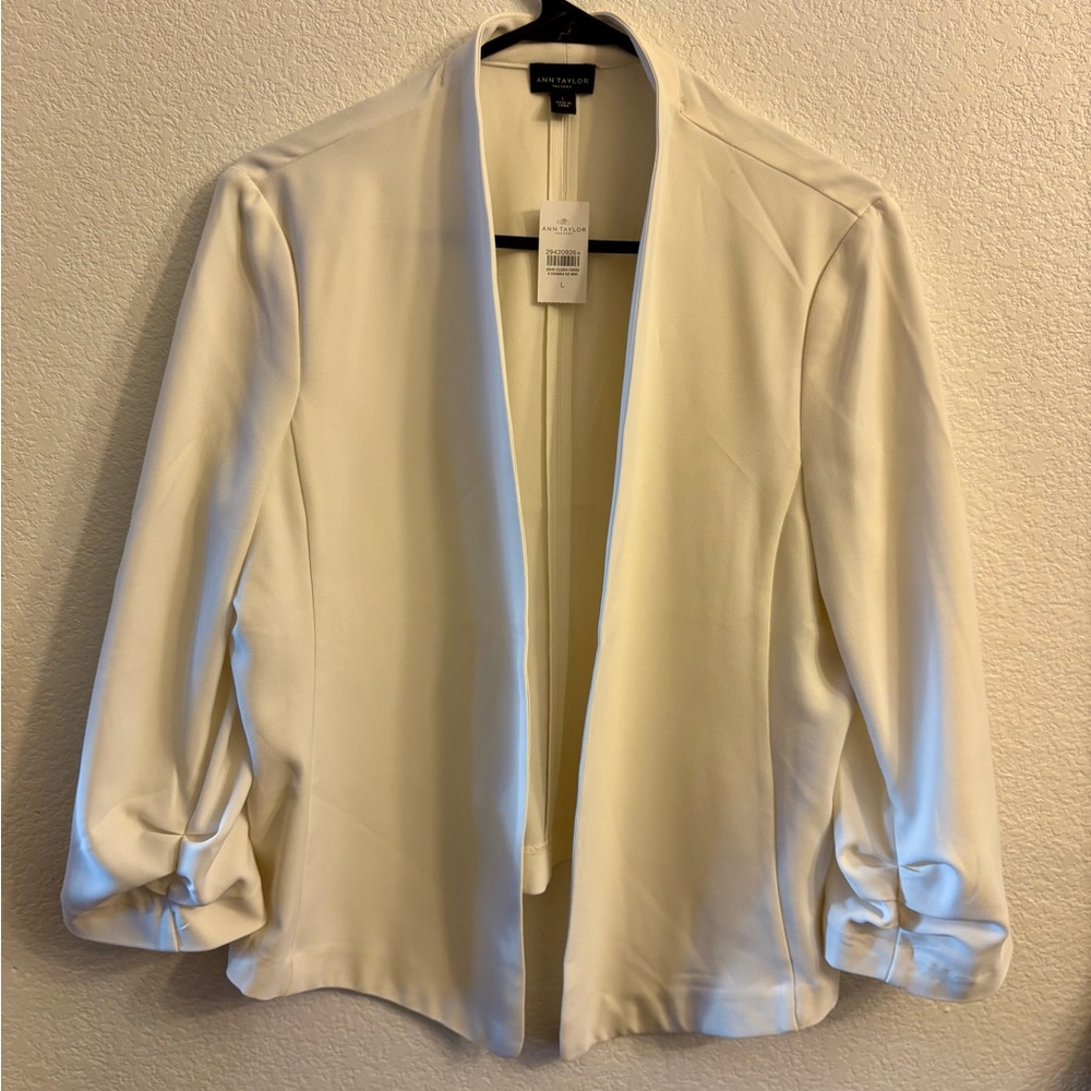 Ann Taylor Cream Women's Blazer